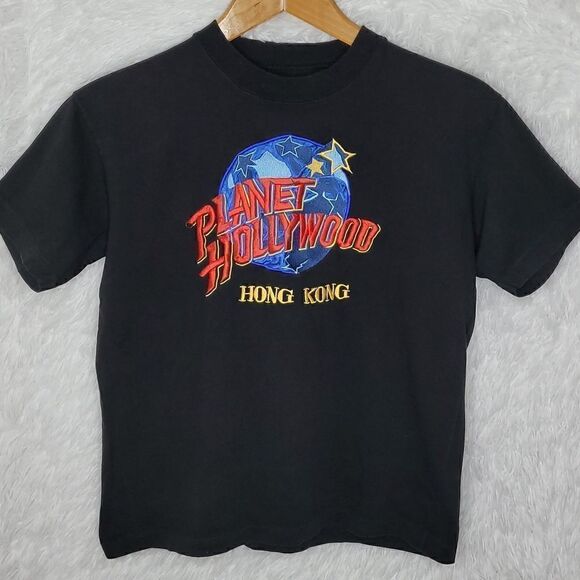 Vintage Planet Hollywood Hong Kong Embroidered Shirt - Picture 1 of 5